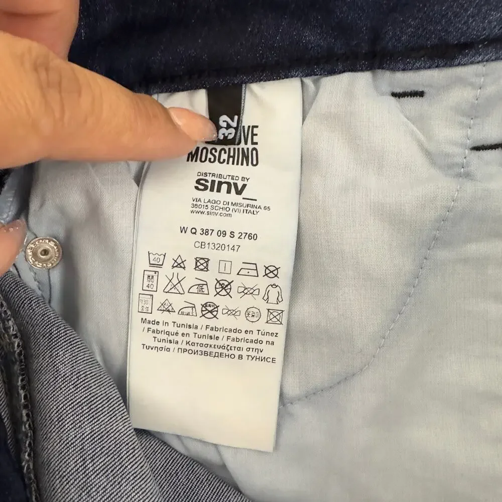 Love‎ Moschino star blue denim skinny jeans